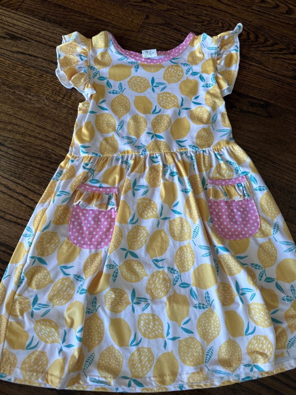 Kids Lemon casual dress. Size 7-8